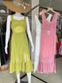 Side Slit Sleeveless Back Bow Decor Long Dresses